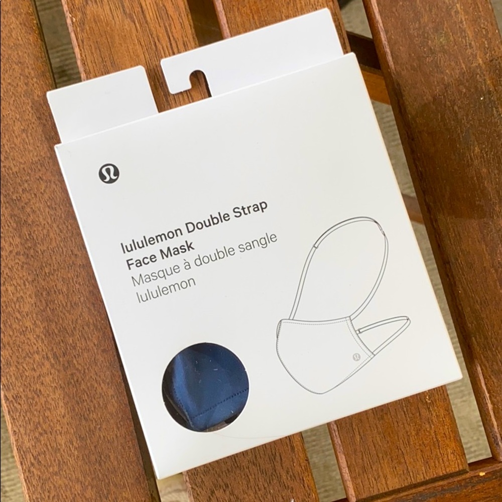 Lululemon double strap face mask ink blue